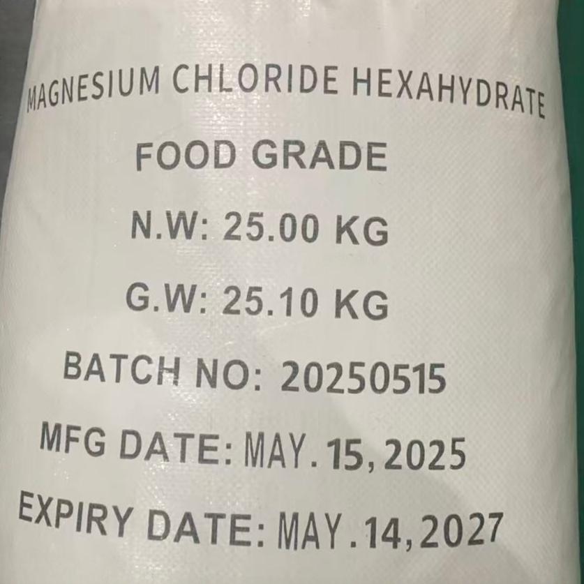 Magnesium chloride hexahydrate CAS 7791-18-6 E511 MgCl2.6(H2O)